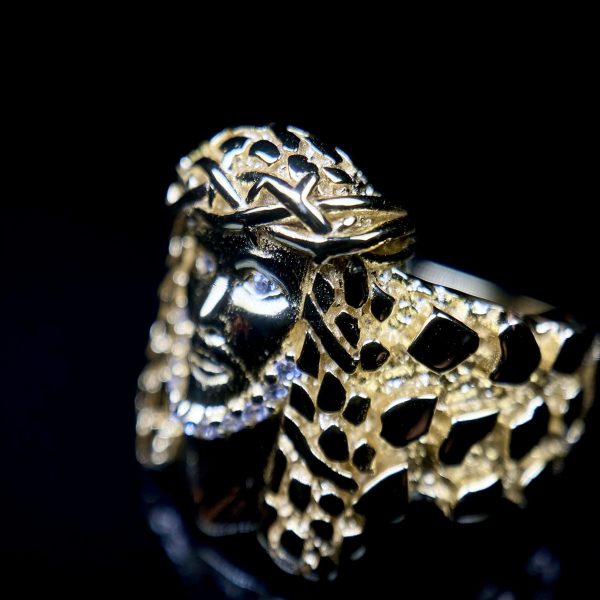 Anillo Jesus Nugget 18k