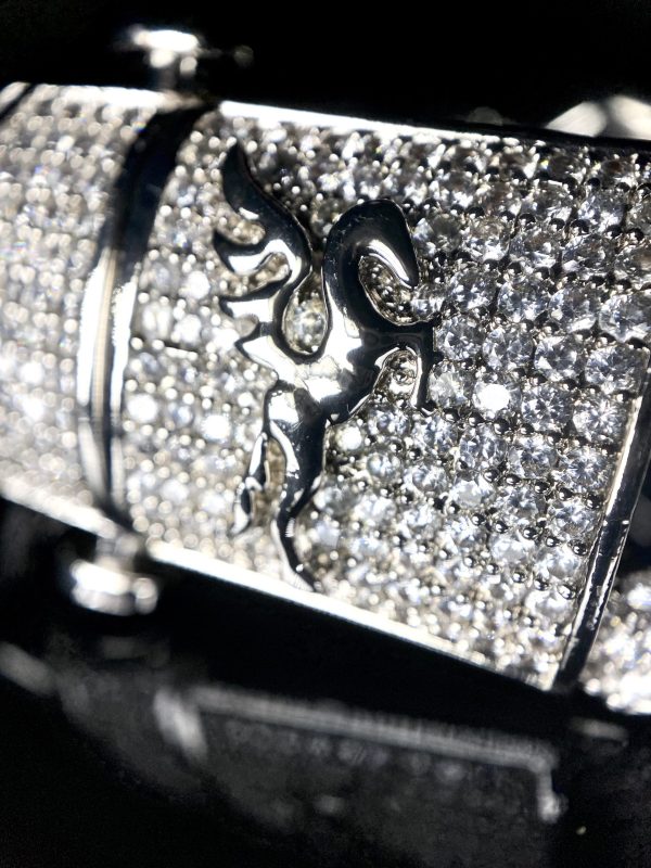 Pulsera Cuban Prong 25mm 18k