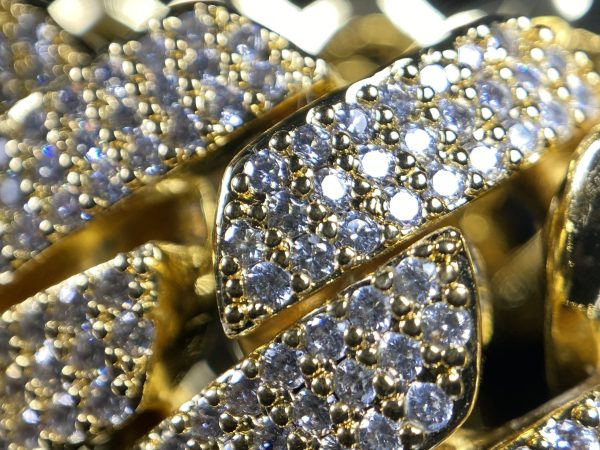 Pulsera Cuban Prong 25mm 18k