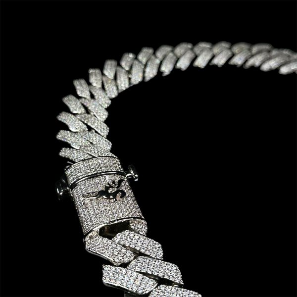 Cadena Cuban Prong 25mm 18k