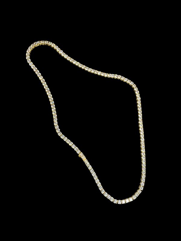 cadena tennis 4mm 50cm Cadena Tennis Broche Luxury 18k