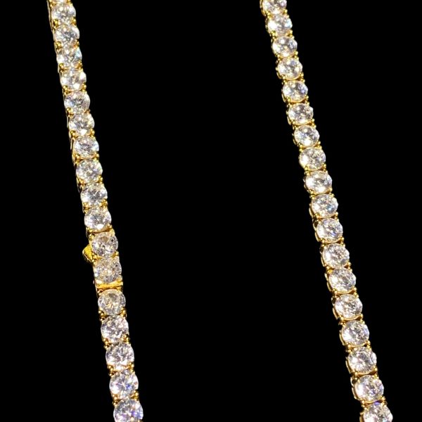 cadenatennis4mmzoomportada Cadena Tennis Broche Luxury 18k