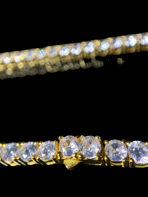 tenniszoom4mm Cadena Tennis Broche Luxury 18k