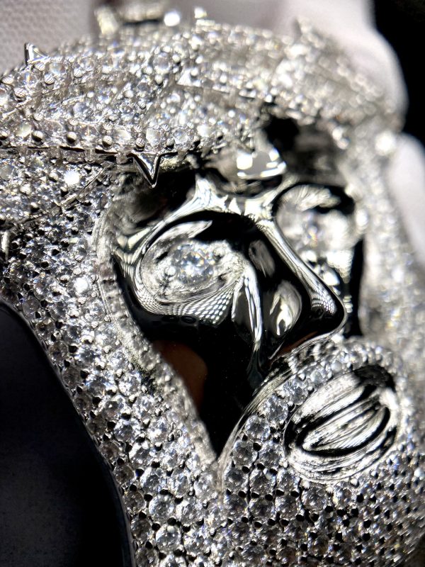 Medalla Big Jesus Diamond 18k