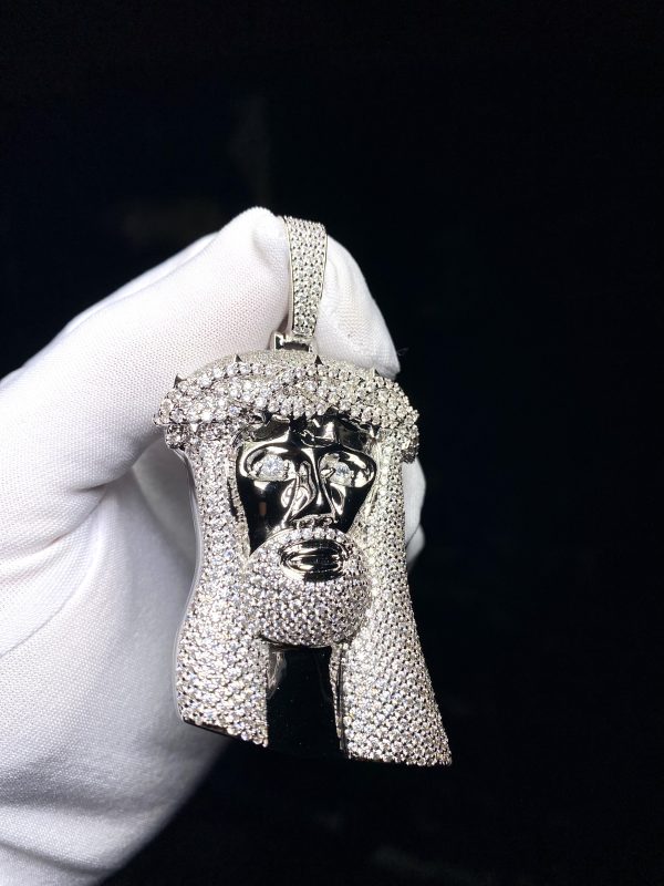 Medalla Big Jesus Diamond 18k