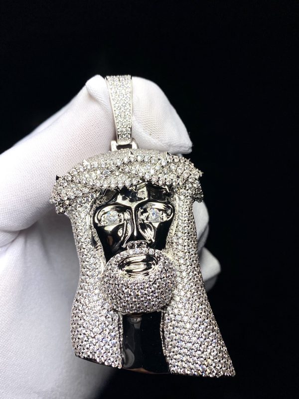 Medalla Big Jesus Diamond 18k