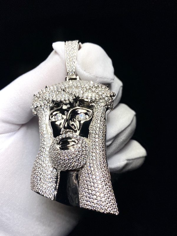 Medalla Big Jesus Diamond 18k