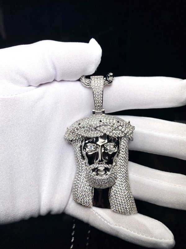 Medalla Big Jesus Diamond 18k
