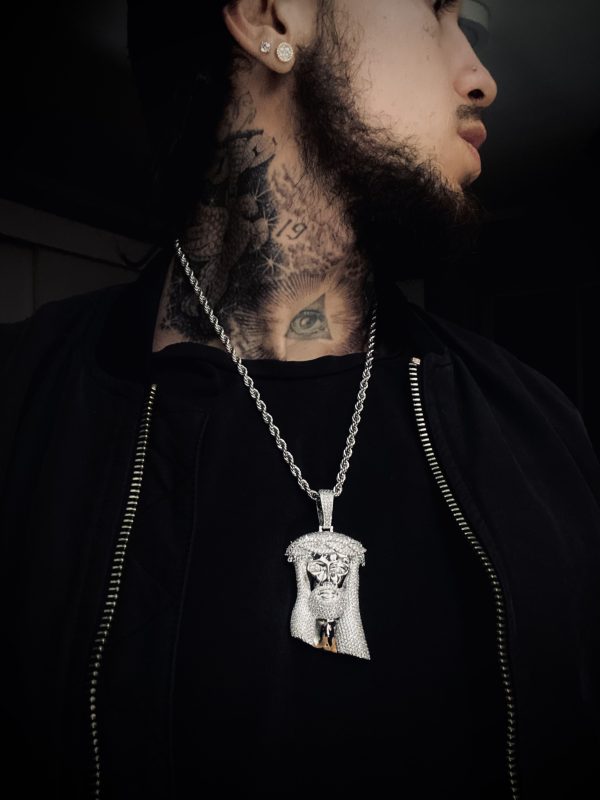 Medalla Big Jesus Diamond 18k